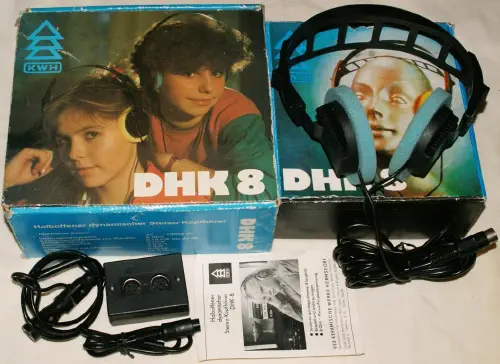 Der dynamische, halboffene Kopfhörer KWH DHK 8 vom VEB Keramische Werke Hermsdorf (© rft-geraete.de)